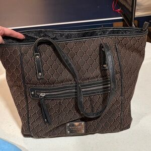 Nine West Brown and Black tote